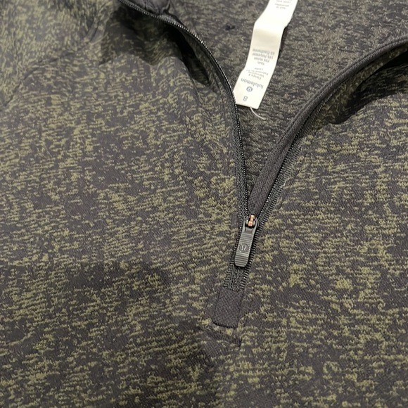 Lululemon green black quarter zip pullover 8 - Picture 2 of 4